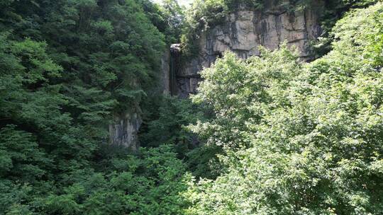 湖北襄阳滴水岩景区航拍