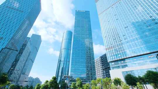 广西南宁五象新区商业中心高楼大厦街景