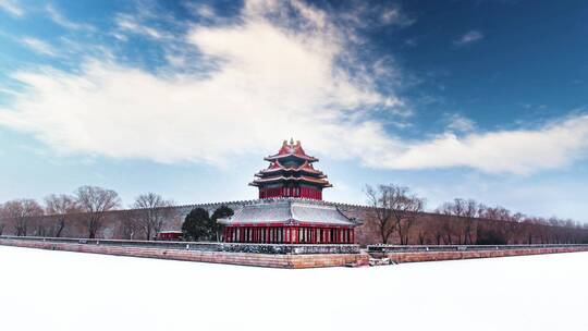 故宫延时视频雪景视频素材模板下载