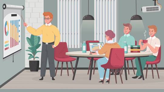 mg办公室多人会议讨论会