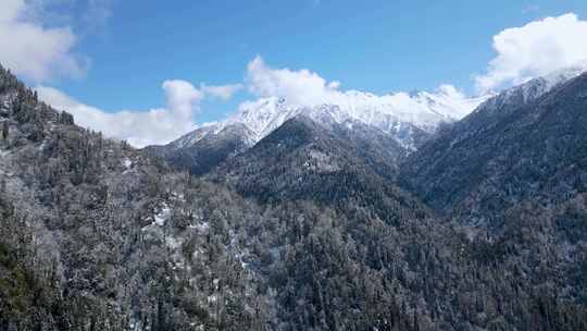 白雪覆盖的山脉