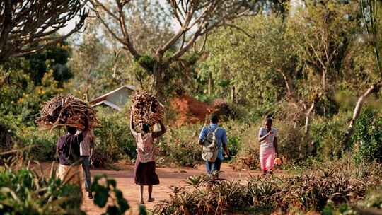 非洲人们的乡村生活