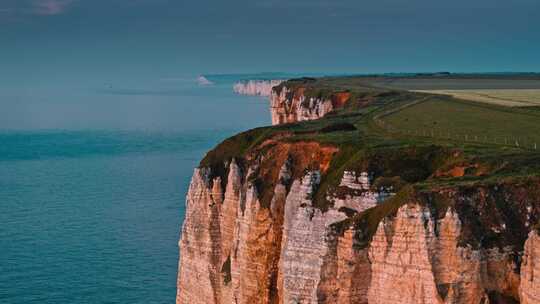 Etretat，诺曼底，海岸，海