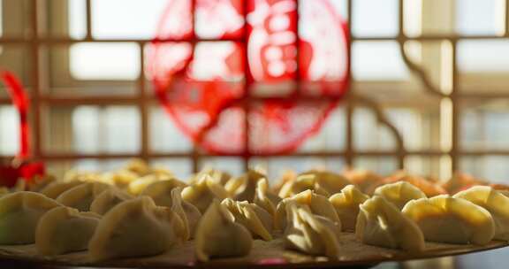 春节冬至饺子包饺子