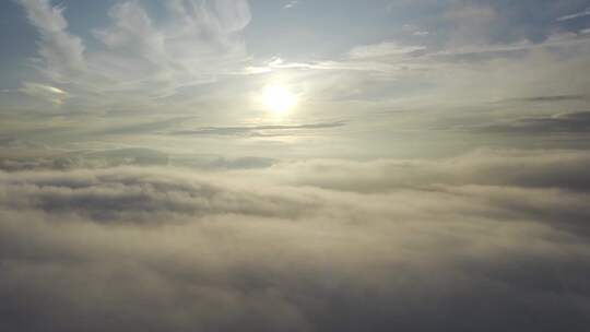 高空云海日出日落