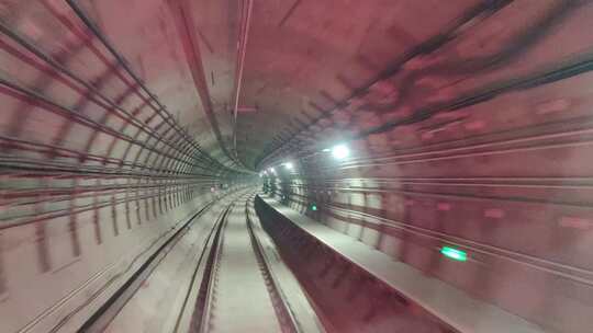 唯美城市地铁高铁动车列车交通隧道穿梭行驶视频素材模板下载