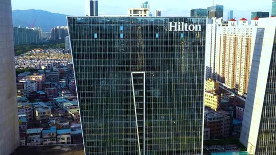 深圳大中华希尔顿酒店、大中华国际金融中心视频素材模板下载