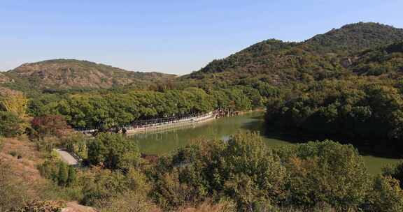 苏州白马涧龙池秀丽风光 高视角远景