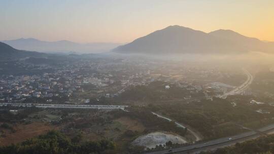 大气航拍 福建泉州 永春 清晨唯美自然风景