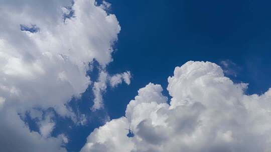 蓝天白云晴空空境 流动的云 