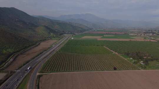 库拉卡维智利无人机景观路街道公路营地