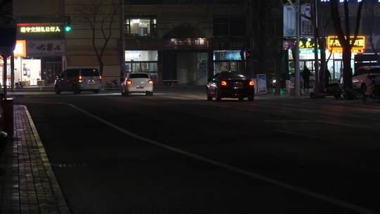 夜景街景变焦光斑视频素材模板下载