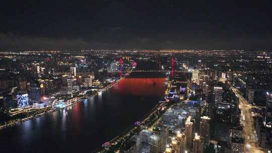 上海杨浦大桥夜景 黄浦江夜景