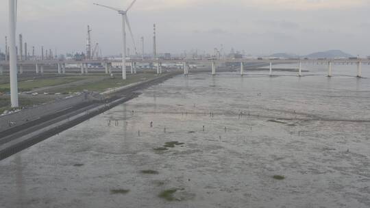 杭州湾跨海大桥航拍视频素材模板下载