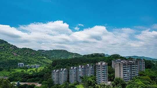 福建漳州延时摄影风光航拍