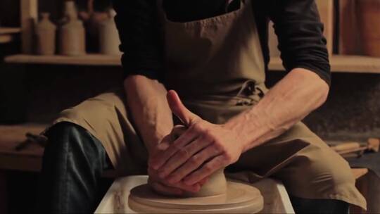 陶艺手工陶瓷手工成型粘土