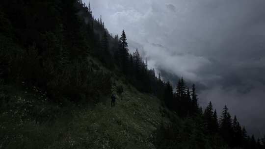 瑞士，高山景观，瑞士阿尔卑斯山，徒步旅行