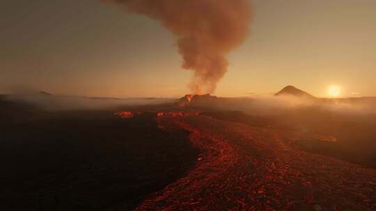 火山，喷发，熔岩，冰岛