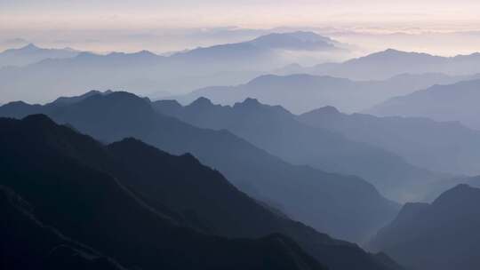 江南高山群山晨曦云海云雾浙江丽水松阳风光