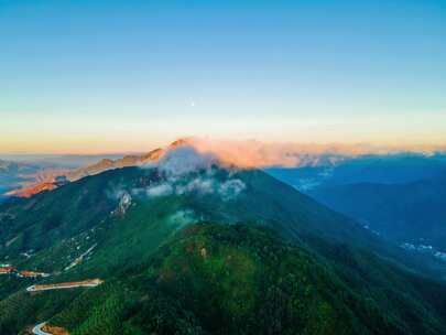 日出风景延时云海