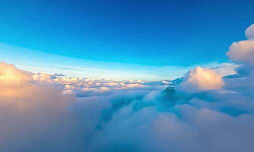 高空俯瞰云海景观