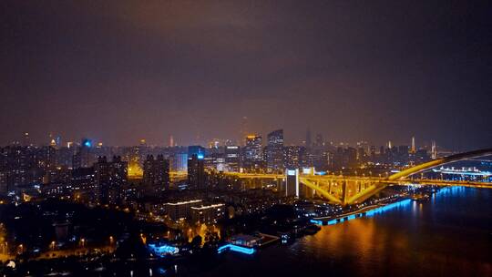 上海浦西黄浦区鲁班路立交夜景