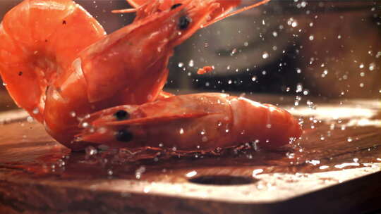 虾 海鲜 海虾  大虾视频素材模板下载