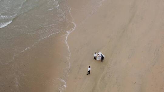 航拍海南沙滩美景