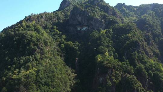 航拍温州南雁荡山自然风景