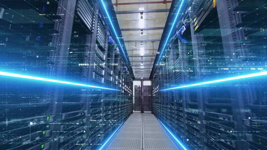 科技机房-互联网-科技网络-服务器大数据视频素材模板下载
