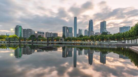 广东省东莞市城市风光延时