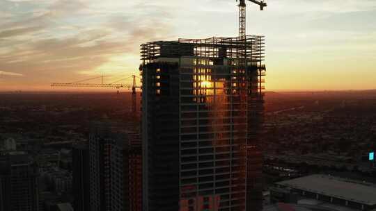 日落天线的建筑面积和建筑工地