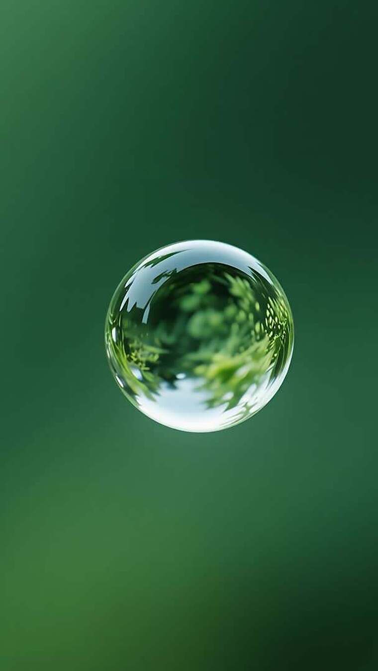 水珠滴落土壤幼苗生长