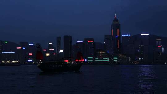 香港维多利亚港湾夜景