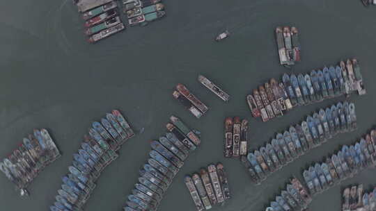 海陵岛渔港闸坡03_4k10bit视频素材模板下载