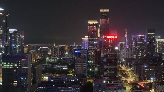 深圳 深圳夜景 夜景 航拍 科技园