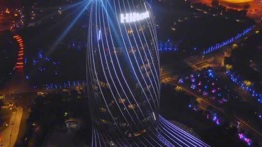 【夜景】中国海南海花岛