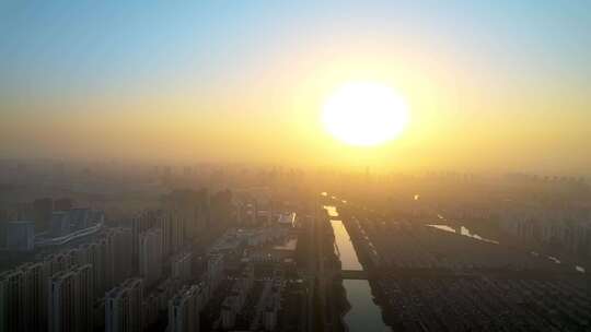 苏州吴江太湖湾太湖新城航拍