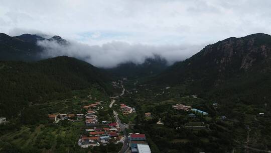 航拍崂山云海