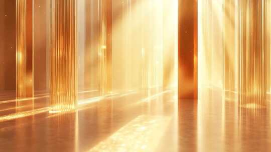 金色光线舞台背景素材