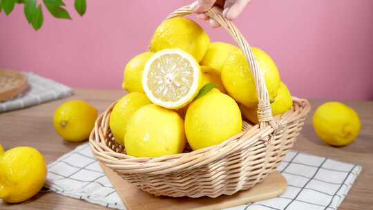 黄柠檬 水果