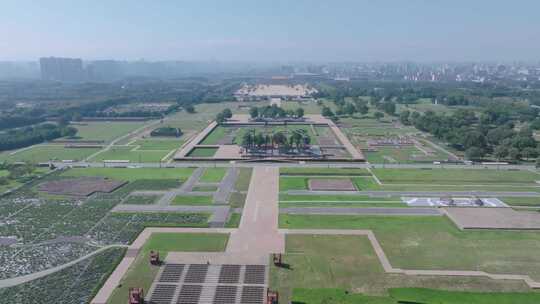 俯瞰大明宫古迹遗址全景