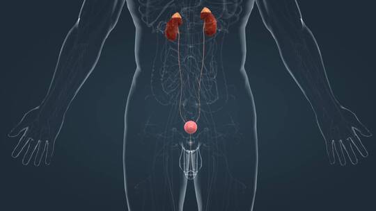 泌尿系统尿液形成尿液肾脏膀胱人体解剖动画