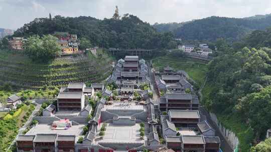 广西梧州两广总督府旅游景区航拍