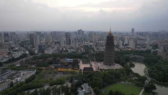 江苏常州天宁禅寺航拍