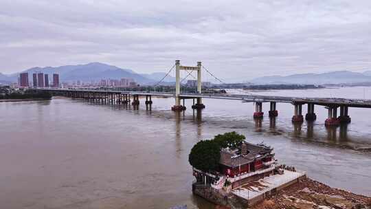 福建省福州市闽侯县洪塘大桥航拍