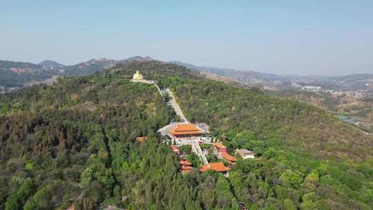 云南弥勒锦屏山景区航拍