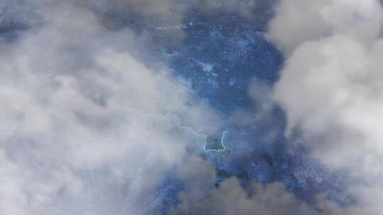 平顶山市地图-云雾俯冲勾勒轮廓