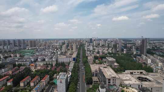 江苏宿迁城市建设高楼建筑旅游景区航拍