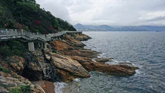 【正版素材】深圳盐田海滨栈道